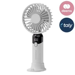 Porodo Lifestyle Chillo Air Portable Handheld Fan With 2-in-1 Detachable Base Phone Stand - White